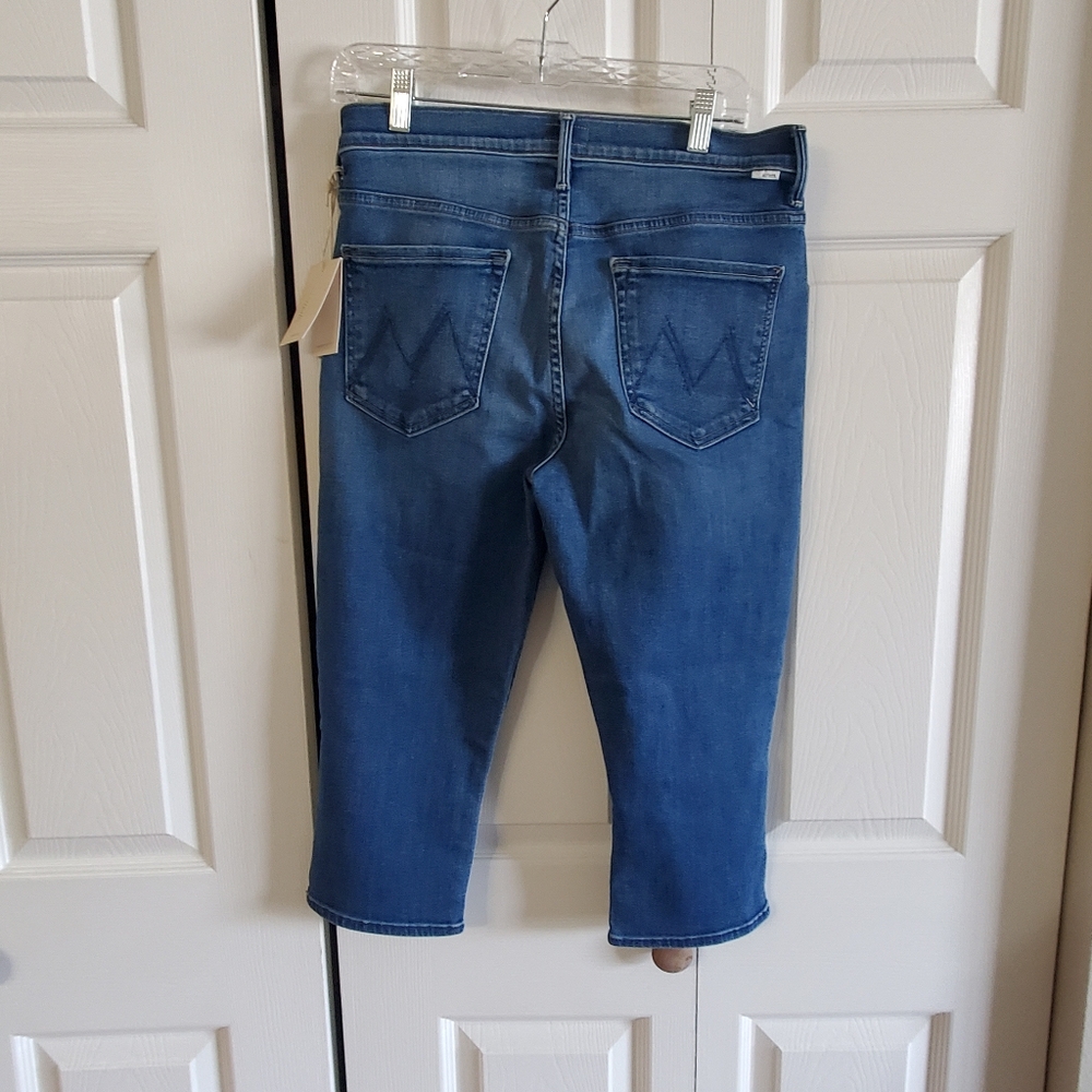 MOTHER THE STUNNER ZIP BUNNY SNIP NWT. SZ 31 CROP BERMUDA - Picture 10 of 10
